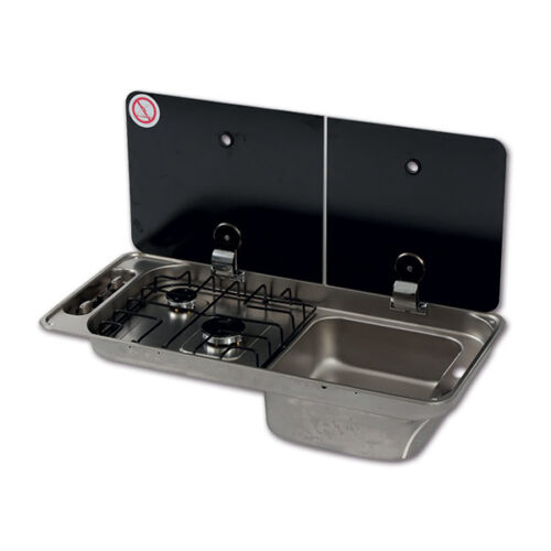 Randi 2 fuochi lavello • destro • elettrico