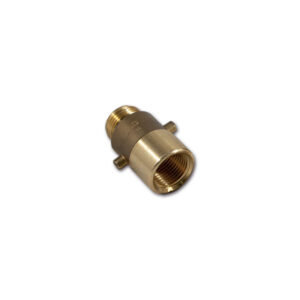 Adattatore a baionetta filetto W21.8 per connessioni GPL sicure in camper e caravan.