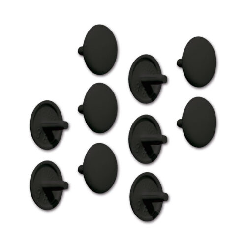 Tappo copri vite nero intenso 10 pezzi