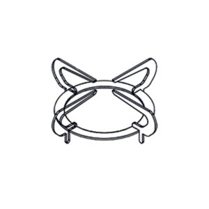 Griglia inox per bruciatore semi rapido