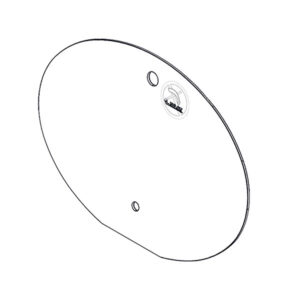 Coperchio in vetro nero per FRN348