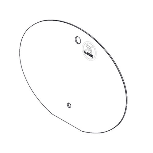 Coperchio in vetro nero per FRN348