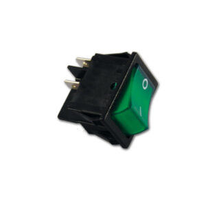 Interruttore verde 230 V di ricambio per frigorifero Dometic, dettaglio del pulsante
