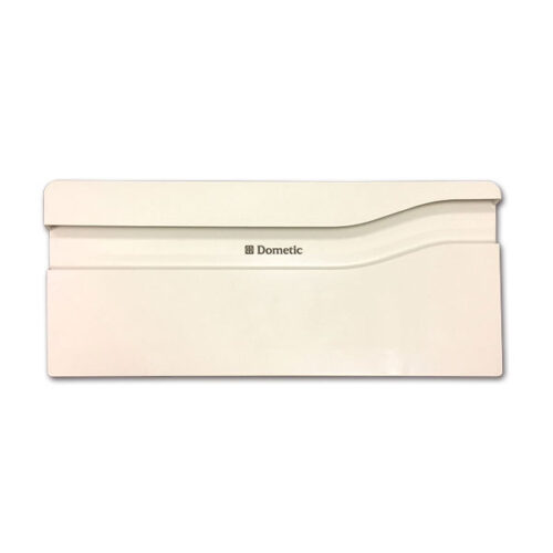 Sportello freezer Dometic 44x18 cm per frigorifero RM7401 installato in camper.