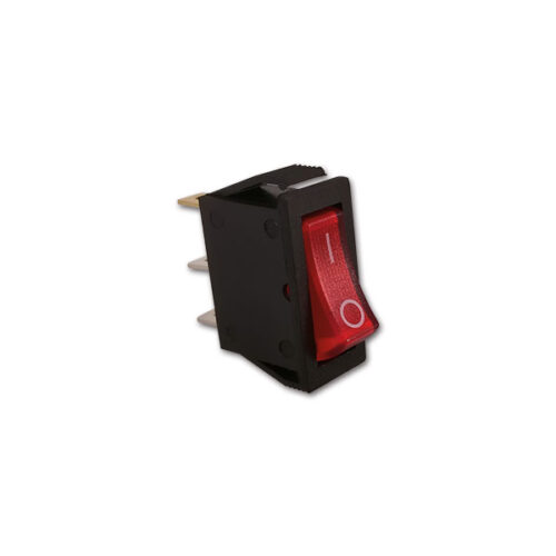 Interruttore rosso compatibile 12 / 24 V per frigoriferi di camper e caravan.