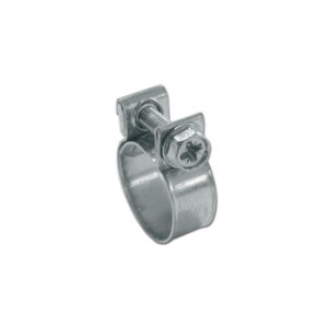 FST307_1 Fascetta mini con vite Ø 5 - 9 mm per fissaggio tubi in impianti idraulici di camper e caravan