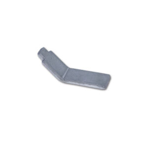 FST500_2 Dettaglio dell'impugnatura ergonomica della leva fissa per fascette, strumento per tubi camper.