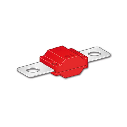 FUS2450_1 Fusibile Midival rosso 50 A per protezione impianti elettrici camper