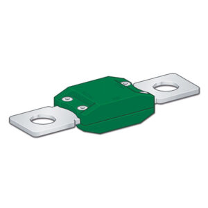 FUS2512_1 Fusibile Megaval verde 125 A per protezione impianti elettrici di camper e caravan