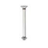 GAM101_1 Dettaglio del sistema di fissaggio a pavimento del Kit Table Legs per camper e caravan, con base in metallo resistente.
