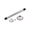GAM101_2 Il Kit Table Legs montato in un interno di camper, mostrando la stabilità e l'integrazione della gamba del tavolo con l'ambiente.