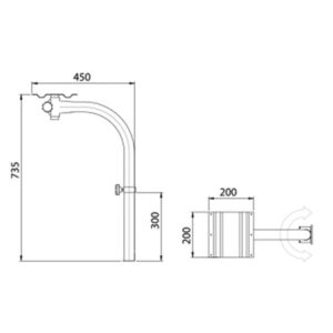 GAM4701_4 Illustrazione della compatibilità della gamba tavolo Corner 1 con diversi piani.