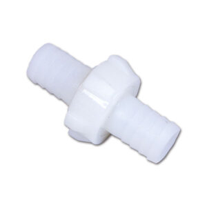 Dettaglio del giunto diritto Ø 35 mm per connessioni sicure in impianti per camper e caravan.