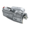 GNT3164_1 Giunto AK351 attacco Ø 50,6 mm montato su timone di caravan, vista laterale.