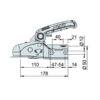 GNT4220_2 Componenti del Kit AK 161 antifurto e adattatori, con chiavi e meccanismo di blocco ben visibili, pronti per l'installazione.