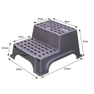 Gradino doppio in plastica • H 370 mm