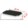 GRA904_2 Dettaglio della superficie antiscivolo del Step-Mat • Black, accessorio robusto per l'accesso ai veicoli ricreazionali.