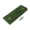 GRA906_1 Tappetino verde per gradini KEEP CAMP installato su gradino di camper, vista laterale