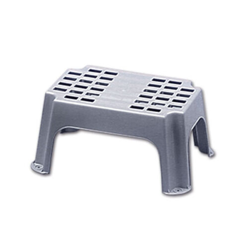 GRAGR_1 Gradino grigio portatile robusto e antiscivolo per accesso sicuro a camper e caravan