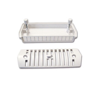 GRI5004_1 Aeratore in ABS bianco per camper e caravan, dettaglio del design compatto e robusto