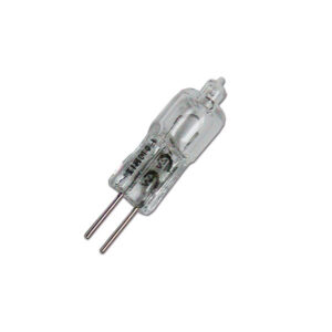 Lampadina alogena G4 da 20 W con base a due pin, ideale per l'illuminazione interna di camper e caravan.
