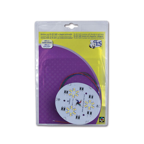 Modulo circolare SMD • 18 LED • doppia luminosità • blister
