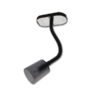 Faretto • 1 LED • luce bianca fredda • USB • nero