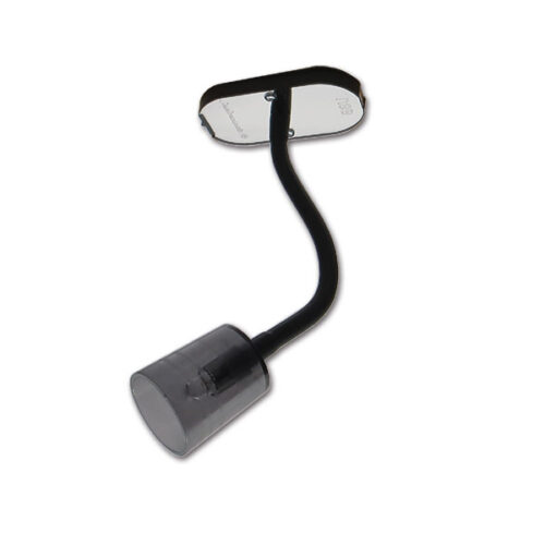Faretto • 1 LED • luce bianca fredda • USB • nero