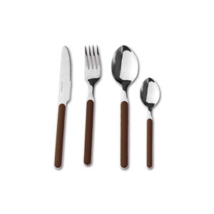 MLM902_1 Set posate Delice marrone 16 pezzi di BRUNNER S.R.L. per la cucina del camper