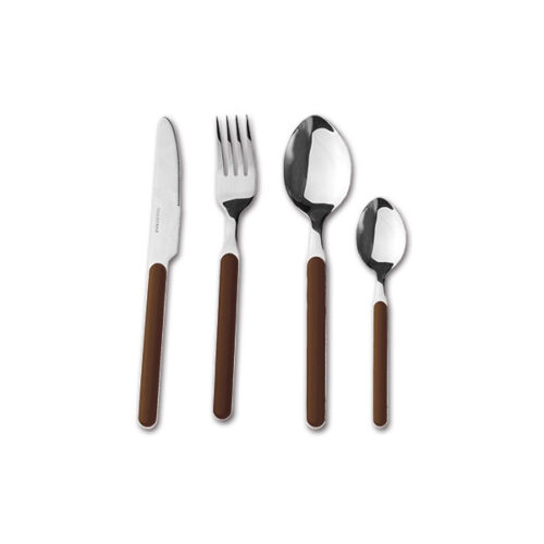 MLM902_1 Set posate Delice marrone 16 pezzi di BRUNNER S.R.L. per la cucina del camper