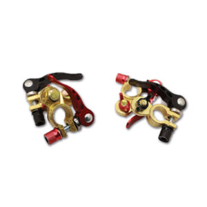 Morsetti batteria con leva • positivo e negativo