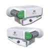 MVC623_1 Mover Easydriver ACTIVE assale singolo 2,3T installato sotto una caravan, vista laterale