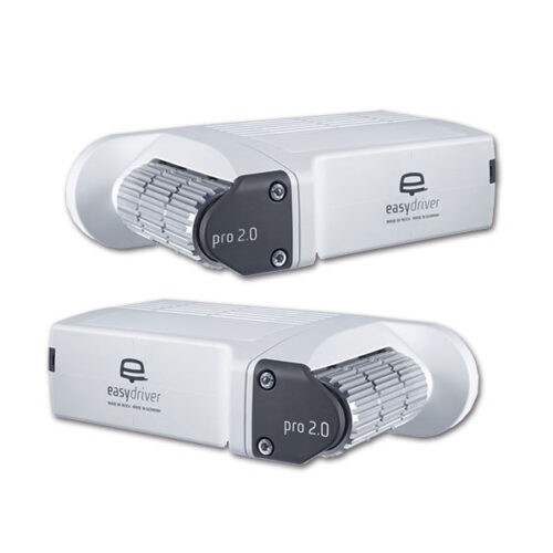 Mover Easydriver PRO assale singolo 2,0T installato sotto un caravan, pronto all'uso.