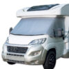 OTERM19_1 Oscurante isotermico esterno montato su Renault Master 2019-2024, mostra l'isolamento termico della cabina.