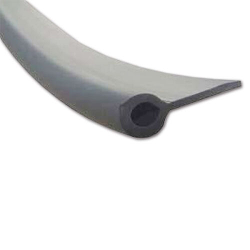 Dettaglio del profilo di scorrimento in PVC, ideale per l'installazione di tende su camper e caravan.