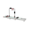 Sistema scorrevole Garage Slide Pro Bike FIAMMA con due biciclette caricate nel vano garage del camper.