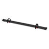 PBC9121DB_1 Dettaglio del RAIL QUICK PRO DEEP BLACK di FIAMMA S.P.A. installato su un portabici per camper, con bicicletta.