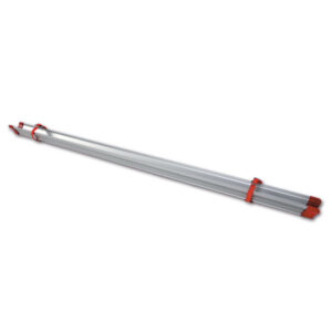 PBC9131R_1 Dettaglio del Rail Strip 128 Red FIAMMA S.P.A. per sistemi Carry-Bike, evidenziando il profilo di attacco.