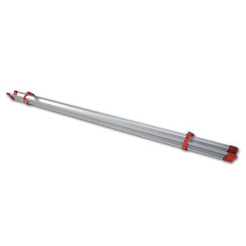 Dettaglio del Rail Strip 128 Red FIAMMA S.P.A. per sistemi Carry-Bike, evidenziando il profilo di attacco.
