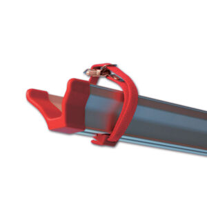 PBC9131R_2 Immagine ravvicinata del Rail Strip 128 Red, mostrando la texture e la finitura del materiale resistente.