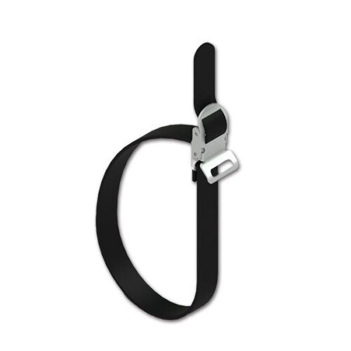 Dettaglio della Strip Nero FIAMMA S.P.A., un ricambio essenziale per il sistema Carry-Bike da camper.