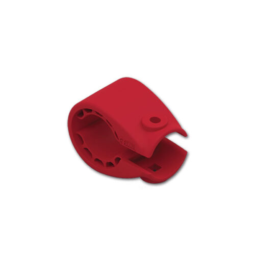 Primo piano del Kit aggancio struttura CB Pro Ø 30 red di FIAMMA S.P.A. per accessori camper.