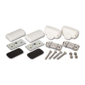 Dettaglio del Kit aggancio superiore Carry-Bike Pro di FIAMMA S.P.A., componente essenziale per la sicurezza del portabici.