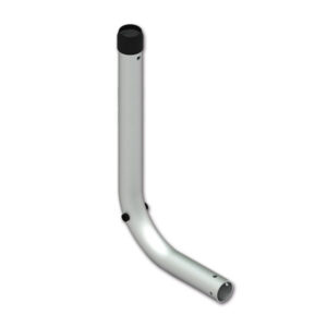 PBR1100_1 Staffa parete inferiore C-B PRO M black FIAMMA installata su portabici Carry-Bike