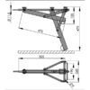 PDN1808_2 Dettaglio del piedino di stazionamento per veicoli ricreazionali, ideale per supportare un carico di 800 kg.