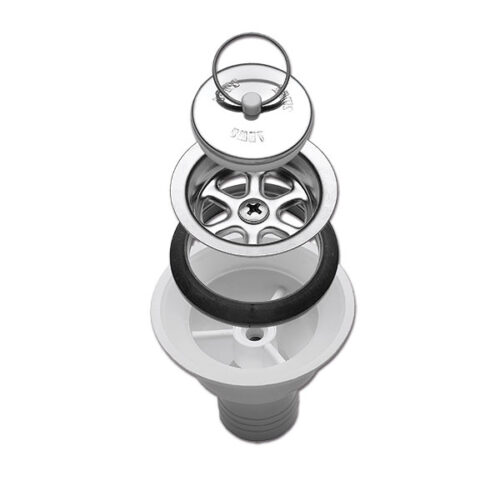 Piletta scarico dritta con tappo • Ø 25 mm