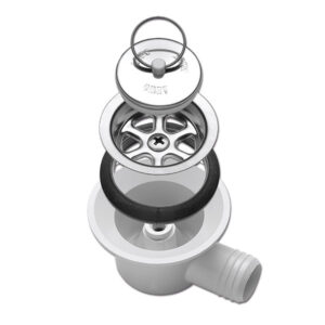 Piletta angolata con tappo • Ø 25 mm