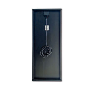 Immagine frontale del Pannello ExtraSUN BLACK SLIM 130 W con finitura scura e cornice sottile.