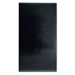 Dettaglio del Pannello ExtraSUN Nero 300 W, evidenziando la tecnologia PERC delle celle fotovoltaiche.