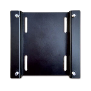 PORTV21_2-1 Dettaglio dell'adattatore Vesa per TV LED con viti e accessori, evidenziando i materiali robusti e la finitura di qualità.